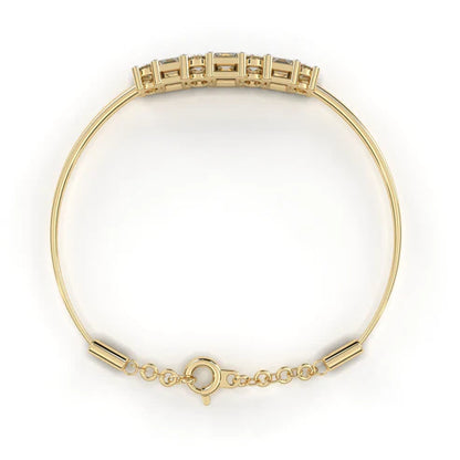 Radiant Bracelet with Round and Princess-Cut Crystals