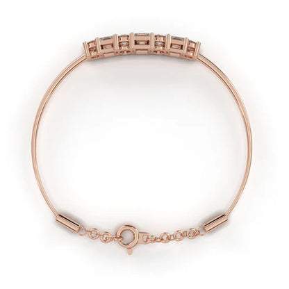 Radiant Bracelet with Round and Princess-Cut Crystals