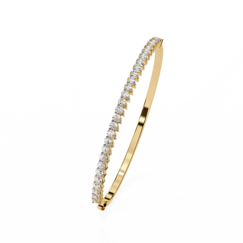 stunning bangle with sparkling diamonds - timeless elegance for your jewelry collection