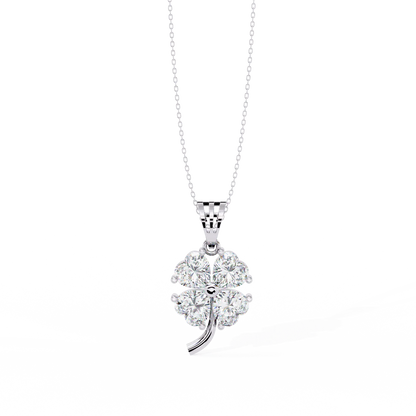 Exquisite Heart-Shaped Diamond Pendant| Timeless Elegance
