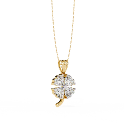 Exquisite Heart-Shaped Diamond Pendant| Timeless Elegance