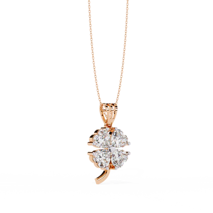 Exquisite Heart-Shaped Diamond Pendant| Timeless Elegance